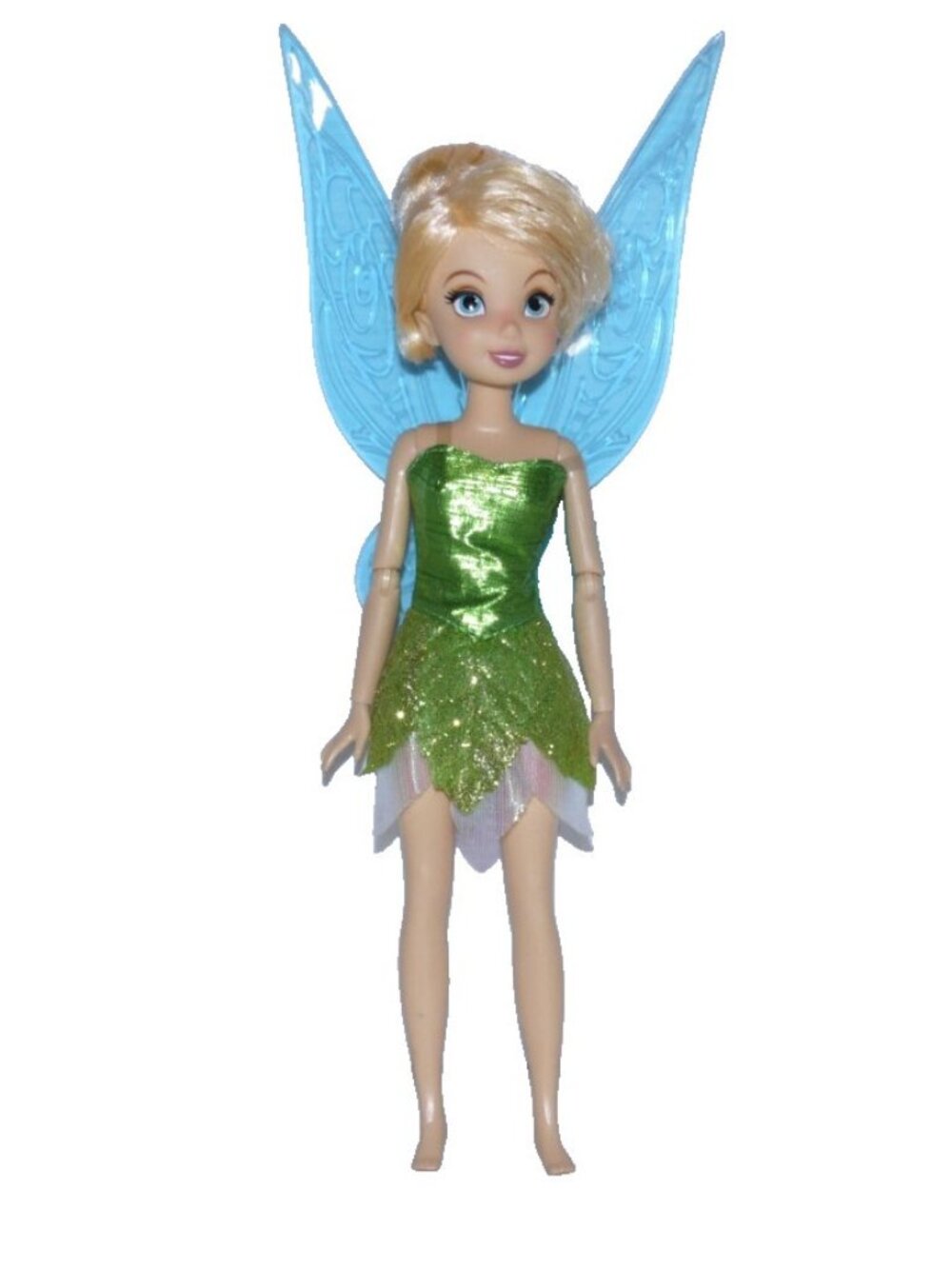 Disney Peter Pan 10" Tinkerbell doll green dress blue wings